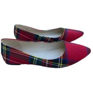 NEW CHRISTMAS HOLIDAY SHOES SIZE 5.5 BELLAMARIE ANGIE -53 FLANNEL UPPERS